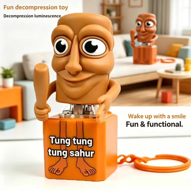 Home Bar Accessories - พวงกุญแจตุ๊กตาไม้ตุงตุงตุง ซาฮูร์ แบบเรืองแสง ของสะสมอนิเมะ ของตกแต่งบ้าน ของขวัญที่ดีที่สุด