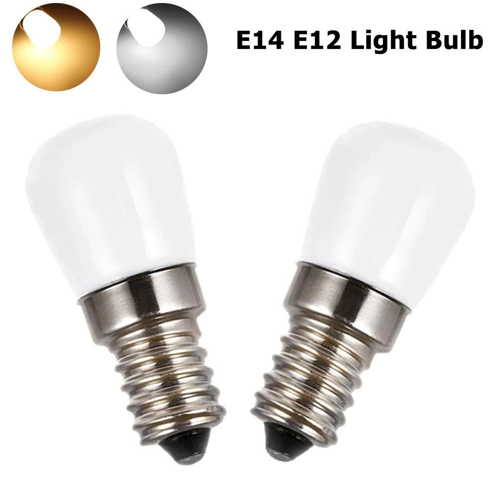 Home Bar And Fridge - หลอดไฟตู้เย็น E12 E14ขนาดเล็ก DC12V 2W/24V หลอดไฟ