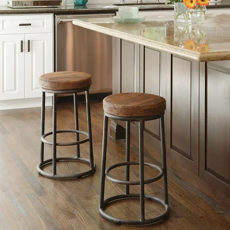 อเมริกัน Retro Iron สูงเท้าเก้ - Home Bar Seating บทวิจารณ์และราคา