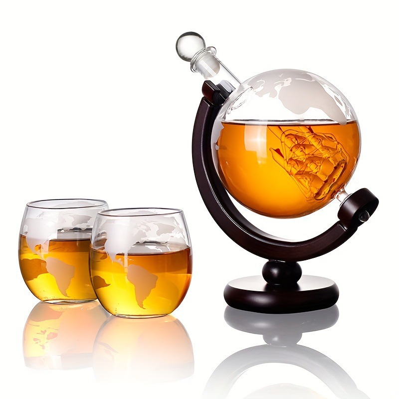 แก้วเหล้ารูปโลกพร้อมแผนที่ ชุด - Decanter Globe Set บทวิจารณ์และราคา
