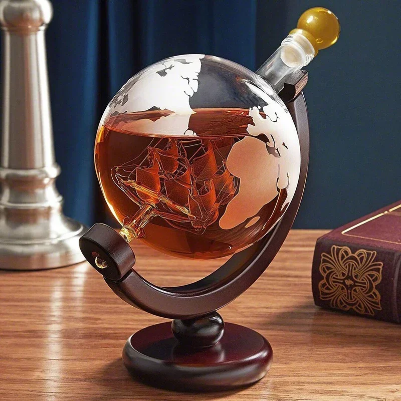 ชุดขวดเหล้ารูปโลกพร้อมแก้วเหล้ - Decanter Globe Set บทวิจารณ์และราคา