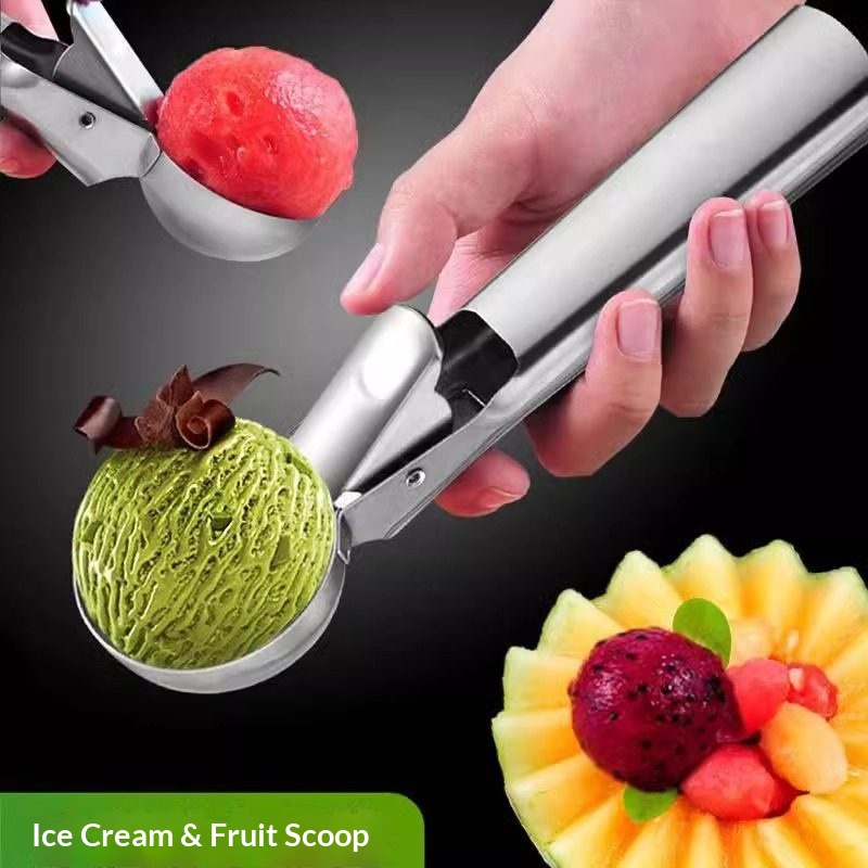 ที่ตักไอศกรีมสแตนเลสพร้อมตัวกด - Ice Pick Pick บทวิจารณ์และราคา