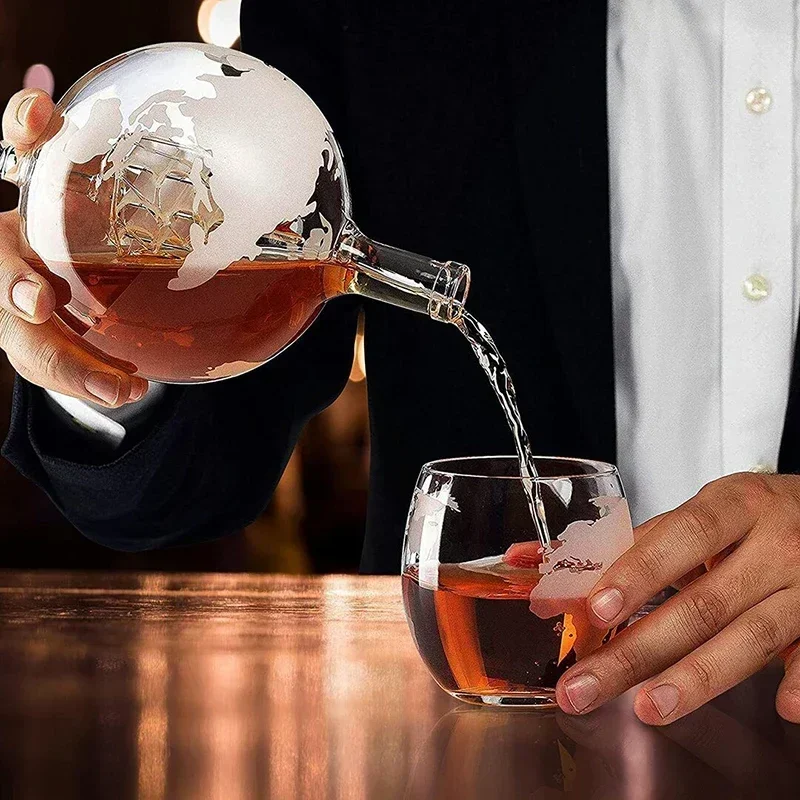 ชุดขวดเหล้ารูปโลกสุดสร้างสรรค์ - Decanter Globe Set บทวิจารณ์และราคา
