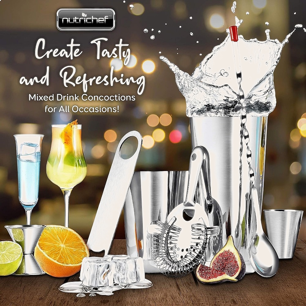 ชุดเชคเกอร์ค็อกเทลสแตนเลส 15 ช - Cocktail Recipe Book บทวิจารณ์และราคา